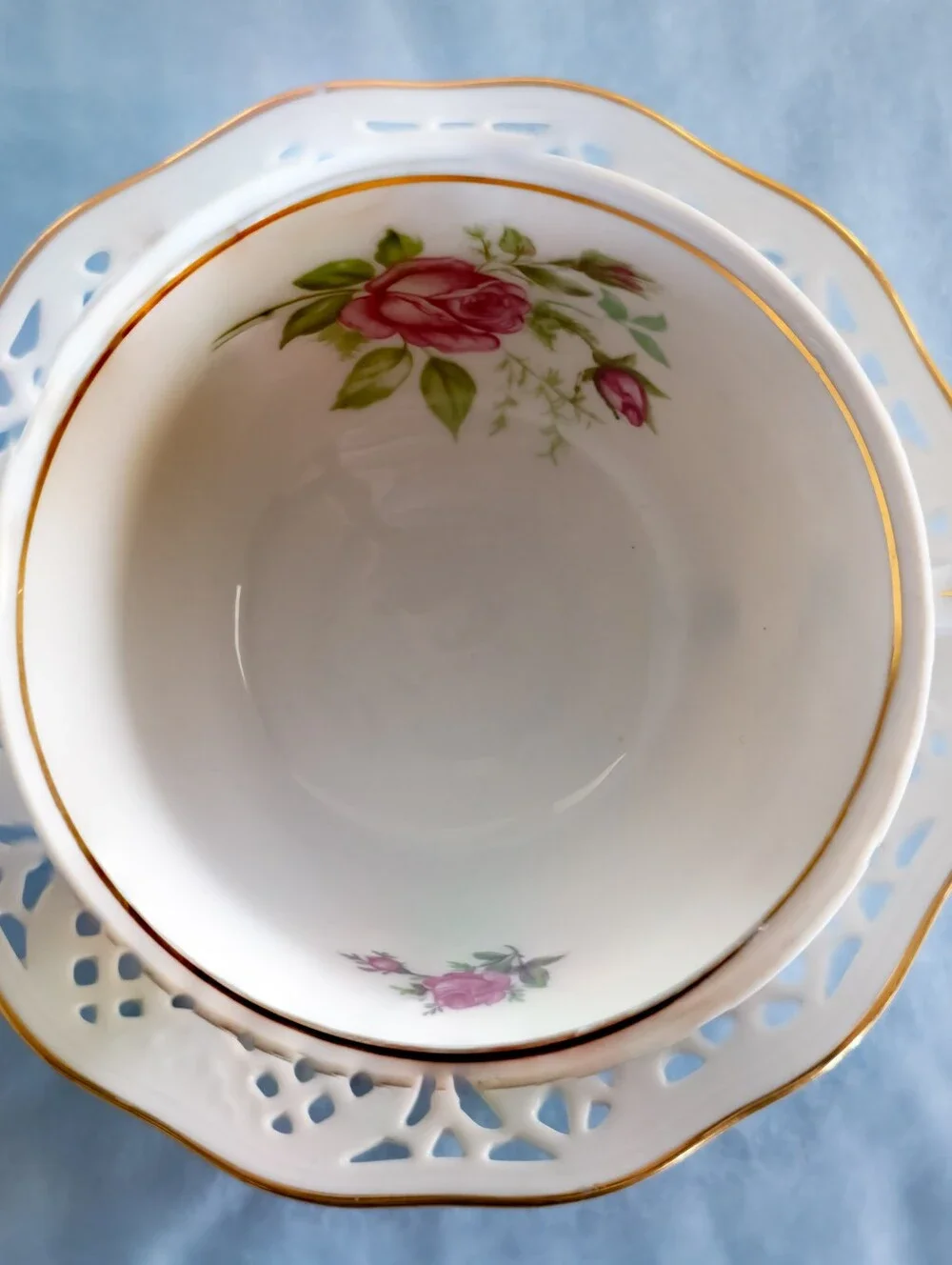 Beautiful  Assorted Vintage Cup And Saucers. Made in Germany!